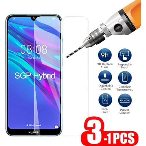 1-3PCS Safety Glass For Huawei Y6 Pro Prime 2018 2019Screen Protector On For Huawei Y6 Pro Prime Transparent Tempered Glass 9H