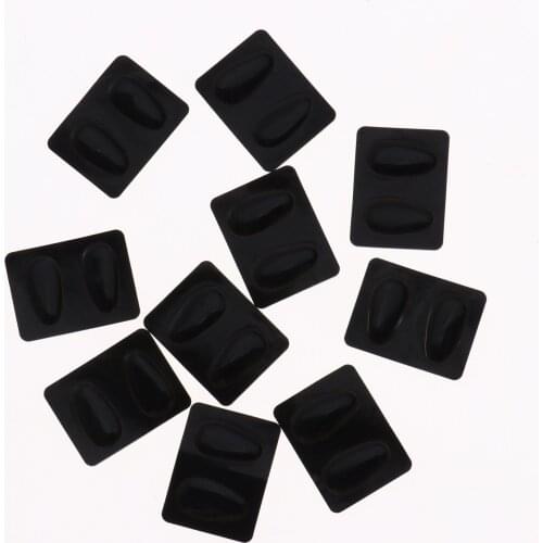 10Pair Eyewear Supplies Adhesive Eyeglasses Nose Pads Burden Relief Nosepads Silicone Sheet Heighten Glasses Sunglasses Nose Pad