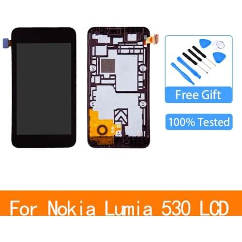 4.0" Original For Nokia Lumia 530 LCD Display Touch Screen Digitizer Assembly For Nokia Lumia 530 LCD Display Replacement parts