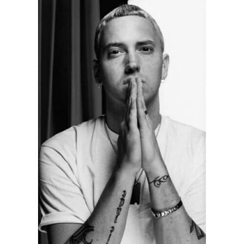 Home Decor Eminem Music Star 4-Silk Art Poster Wall Sicker Decoration Gift