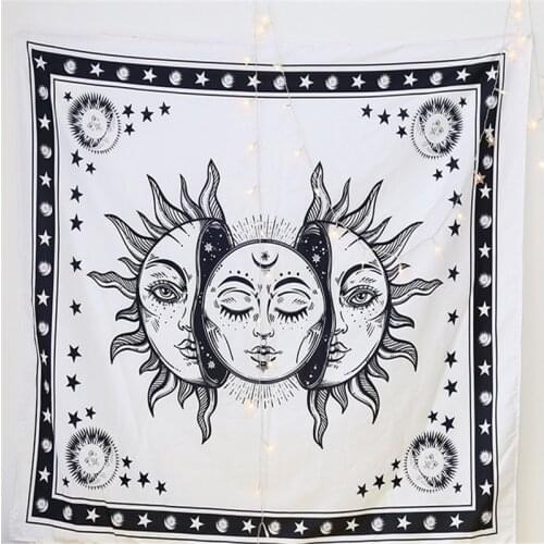 The Sun God Style Wall Tapestry Cartoon Psychedelic Tapestry On The Wall Esoterics Wall Blanket For New Year Home Decor