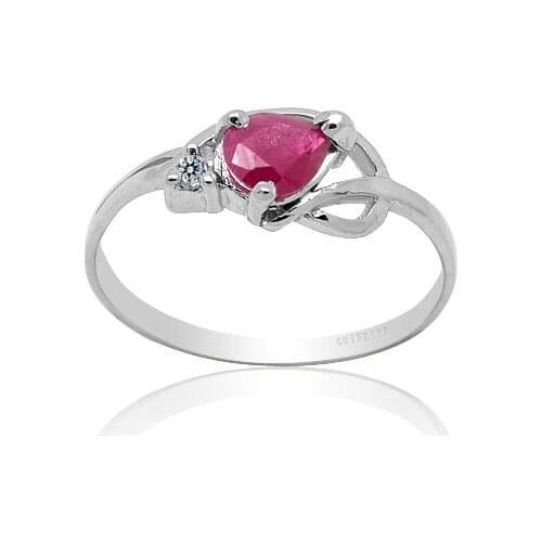 New Fashion Silver Gemstone Ring for Daily Wear 4mm*6mm Natural Ruby Ring 925 Sillver Ruby Jewelry Birthday Gift for Girl