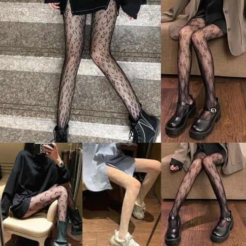 Love Moon/Bow pattern Rose Flower Black Retro Bottoming Stockings Fishnet Lace Trousers Pantyhose Gothic Tights
