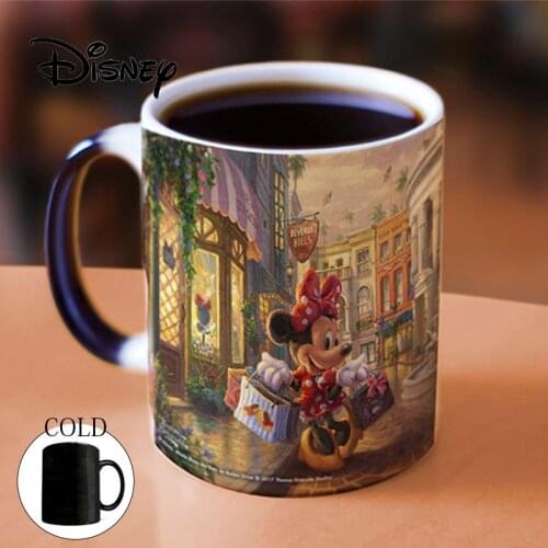Disney Color-changing Mug Minnie Mickey Mouse Women Man Ceramic Cup Kids Boy Girl Office Coffee Milk Cups Best Gift For Friends
