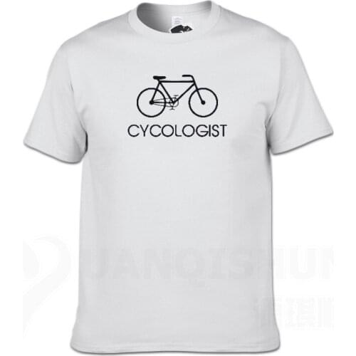 Fashion Design Bicycle Logo T Shirt Bike Graphic Print Summer Shirts Homme Fashionable Pure Cotton Hipster Casual T-shirt Tees