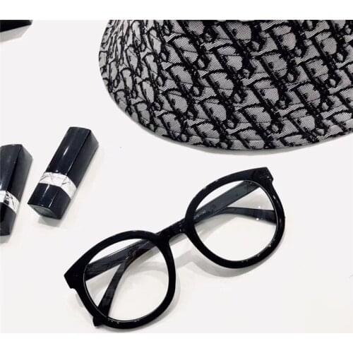 New Fashion Women Glasses Frame Men Black Eyeglasses Frame Vintage Round Clear Lens Glasses Optical Blue light Spectacle Frame
