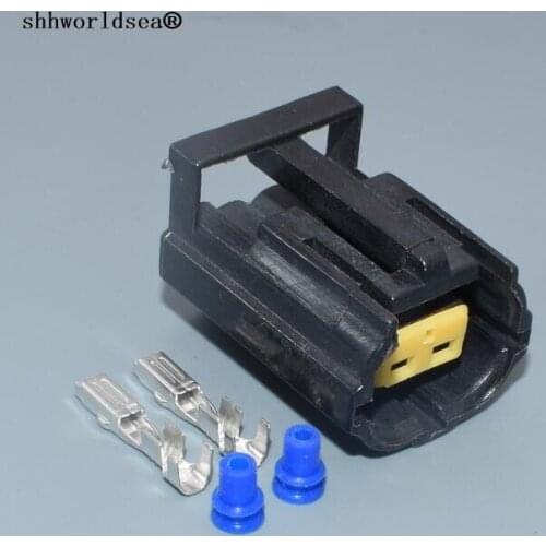 Shhworldsea 2pin 1.8mm waterproof temperature connector for bmw for toyota for honda