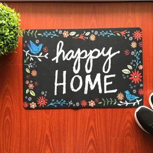Entrance Doormat Funny Creative Doormat Happy Home Sweet Home Door Mat For Indoor Outdoor Rubber Door Mat Outdoor Welcome Mat