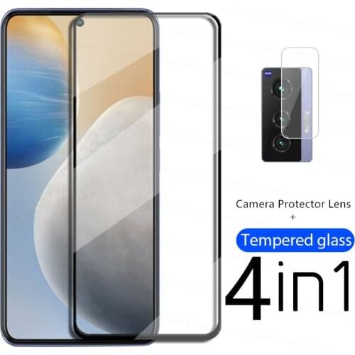 4IN1 Screen Protector For VIVO X70 Glass VIVO X70 X60 X50 Pro Plus Tempered Glass Protective Phone Film For VIVO X70 Pro Plus