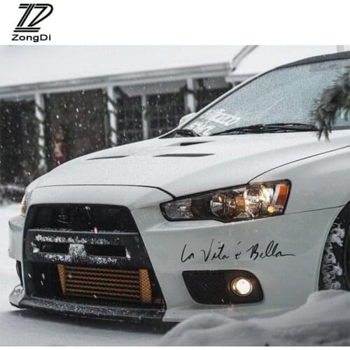 ZD 1Pcs Car Styling Stickers Life is Beautiful for BMW F30 F10 E46 E39 E90 E60 X5 E53 F20 Mercedes Benz W204 W211 Audi A5 A6 C5