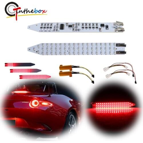 Gtinthebox Amber / Red Sequential Dynamic LED Circuit Board Turn Signal Lights, Tail Lights Kit For 2016-up Mazda MX-5 Miata ND