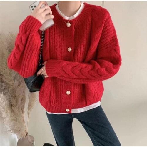 ZAWFL Candy Color Women Cardigan Sweater Korean Style Chic Knit Jacket Coat Autumn O Neck Female Casual Jumper Outfit