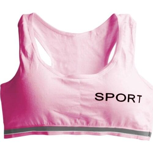 Women Sexy Letter Print Cotton Running Bra No Trace Without Steel Ring Wrapped Chest Vest Comfort Sport Bra Underwear