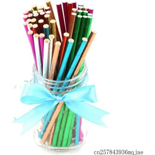1000pcs Paper Straws Paper Drinking Straws Birthday Party Decoration Wedding Favors Kids Party Supplies