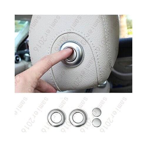 4pcs Seat Headrest Adjust Cover Trim Case For Mercedes-Benz GLC Class X205 16-17