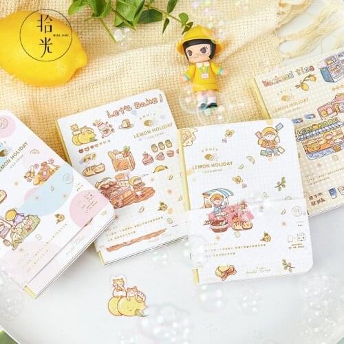 64k Diary Planner School Notebooks and Journals Lemon Series School Supplies Cute Notebook for Student Stationery Supplies
