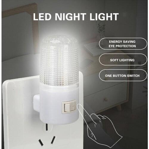 Emergency Light Wall Lamp Home Lighting LED Night Light EU Plug Bedside Lamp Wall Mounted Energy-efficient 4 LEDs 1W