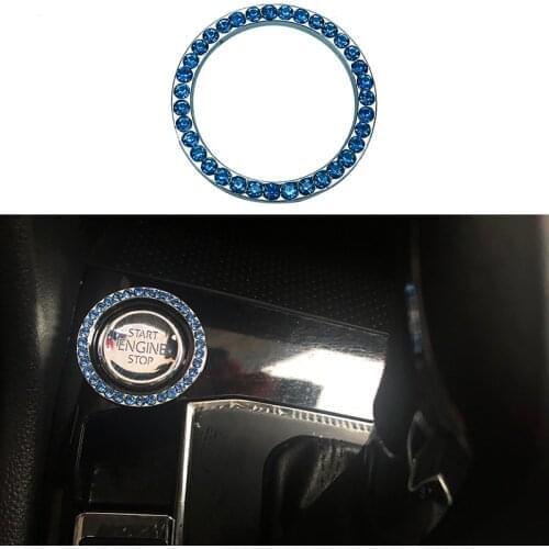 Car One Click Start Diamond Ring For Ford Focus MK2 MK3 MK4 Mondeo EDGE Fiesta Taurus Ecosport ESCORT C-Max KA Kuga Accessories