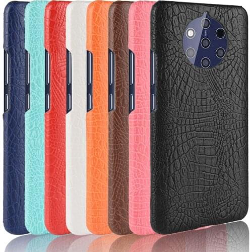 For Nokia 9 Pureview Case Luxury Crocodile pattern PU leather Case For Nokia 9 Pure View TA-1094 Phone Case Back Cover