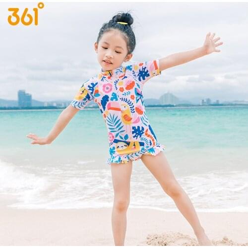 Kids Ruffles Swimsuit Cartoon Beach Bathing Suit Childrens One Piece Swimsuit Girls Cute Baby Swimsuit 2021 For Kids Swimwear