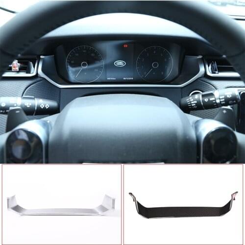 1 Pcs ABS Matte Silver Dashboard Decoration Up Frame Cover Trim For Land Rover Range Rover VELAR 2017 Car Accessories