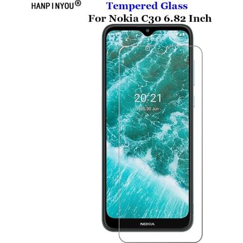 For Nokia C30 6.82" Clear Tempered Glass 9H 2.5D Premium Screen Protector Protection Film