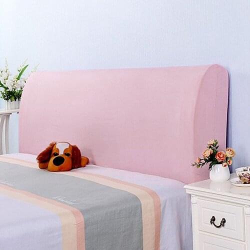 Elastic Headboard Cover All-inclusive Bed Head Cover Dustproof Bed Head Back Protective Cover Solid Color Home Decor