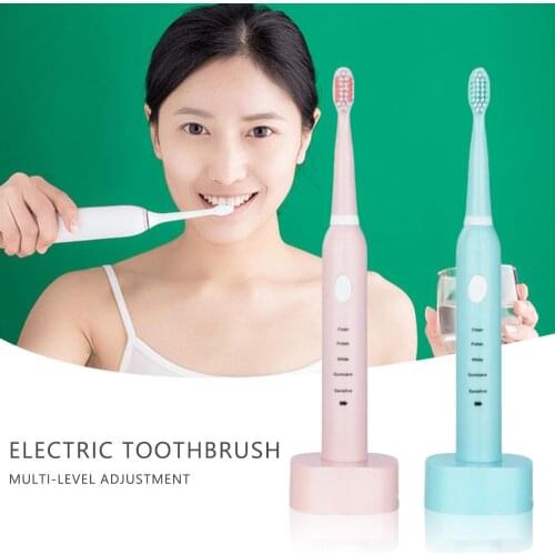 5-Speed Adjustable Mouthguard Electric Toothbrush USB Charging Sonic Type Children And Adults Family Use Whitening Toothbrush