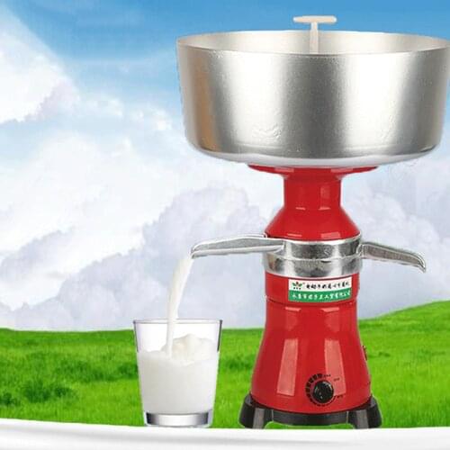 Fresh Milk Cream Electric Centrifugal Separator Aluminum Skimmed Milk Kitchen Gadgets 110V for Goats Cows Milk