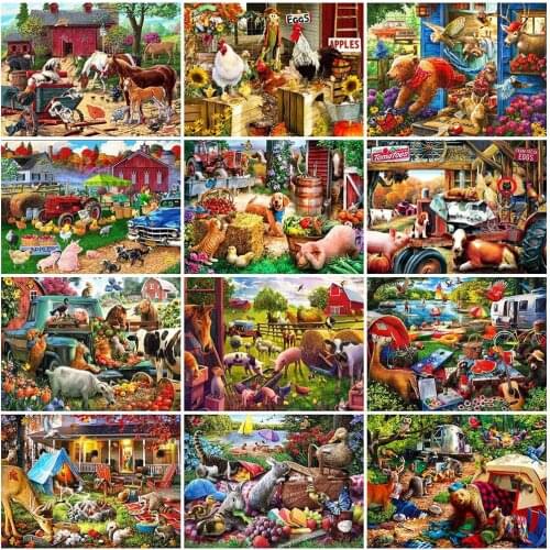 Evershine 5D DIY Diamond Painting Dog Rhinestone Art Full Square Diamond Embroidery Farm Animal Handmade Gift Home Decor Gift