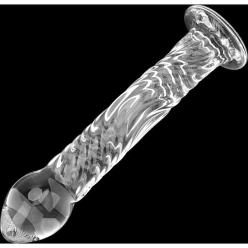 Fake Penis Crystal Glass Dildo Anal Butt Plug Female Masturbation Adult Sex Toys for Women Men Gay Sex Products