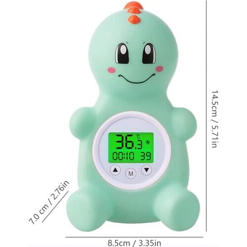 Bath Thermometer Room Fahrenheit and Celsius Lovely Bathtub Safety Temperature Tri-color Dinosaurs Shape Bath Toy