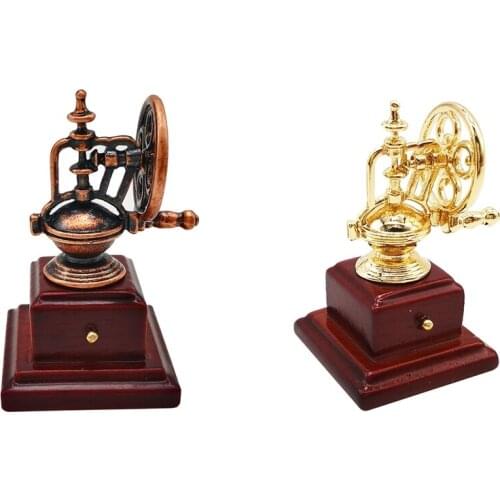 Dollhouse Miniature Coffee House Coffee Maker Accessories Birthday Xmas Gift (1:12 Scale Model) - Select Colors