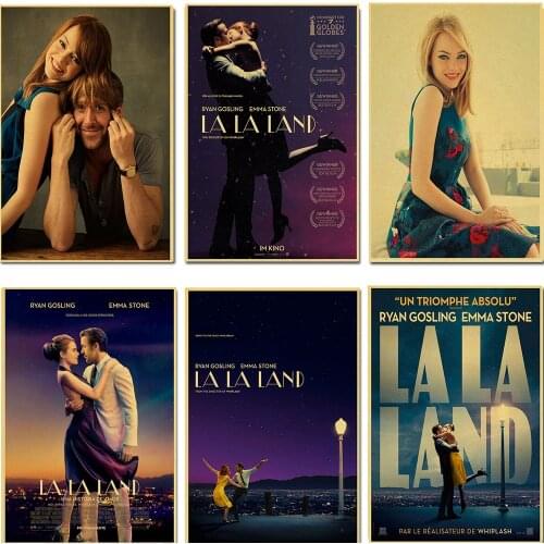 La La Land Retro Poster Vintage poster Wall Decor Art kraft paper wall Movie Posters home deco apartment decoration