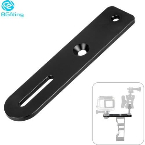 BGNing Aluminum Alloy Connect Mount Plate Support 30kg with 1/4" Inch Screw Holes Quick Release Board for SLR Camera Photography