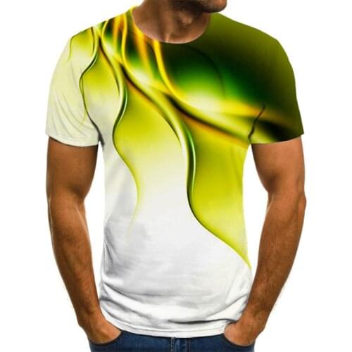 2021 Mens Fashion T-Shirts Camouflage Short Sleeve T-Shirt Summer Personality 3D Printed T-Shirt for Men Trendy Male Clothing