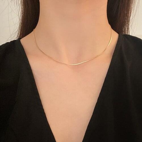 Design Sense Necklace Fashionable Temperament Snake Bone Chain Individual Character Cold Style Neck Chain Women Jewelry Gift