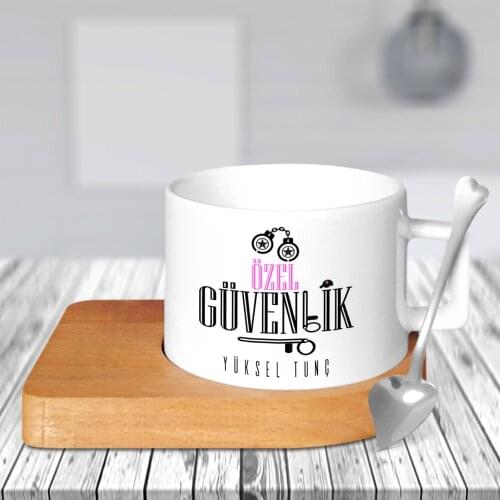 Personalized Professional Custom Security Wood Altlıklı Ceramic Cup-2