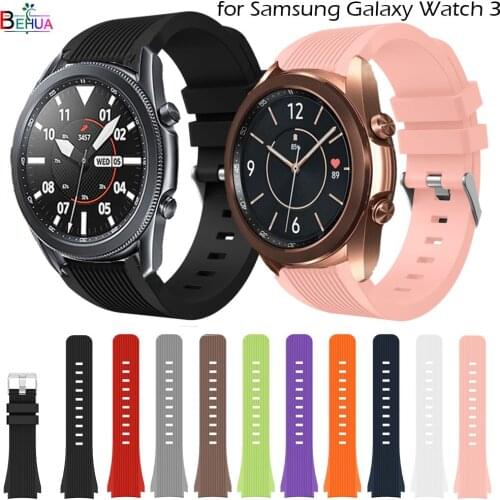 WristBand for Samsung Galaxy Watch 3 45mm 41mm Strap Smartwatch Sport Silicone Straps accessories Replacement Bracelet 22mm 20mm