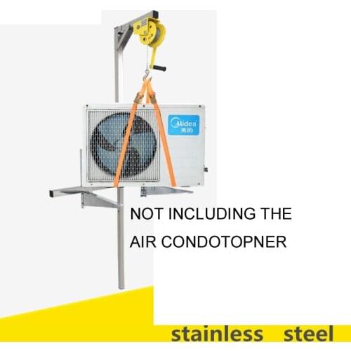 Manual Stainless Steel, Outside Installation Lifting Tool, Crane, Folding, Self-Locking Winch Assembly Air Conditioner