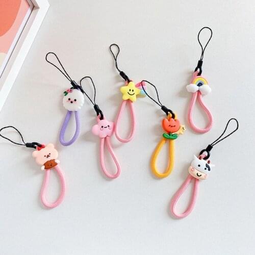 Cartoon Rope Smart Phone Strap Lanyards for iPhone 11 12/AirPods Strap Decoration Mobile Phone Strap Rope Phone Charm