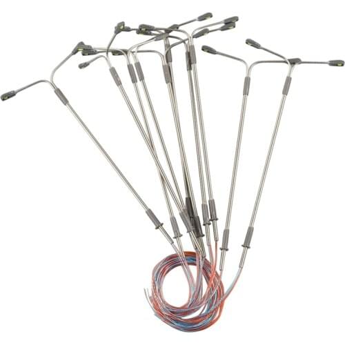 2Led 1:100 Scale Street Light Scenery Mini Lamppost For Sand Table Model Lamp Post For Train Railway Street Scenery Type E