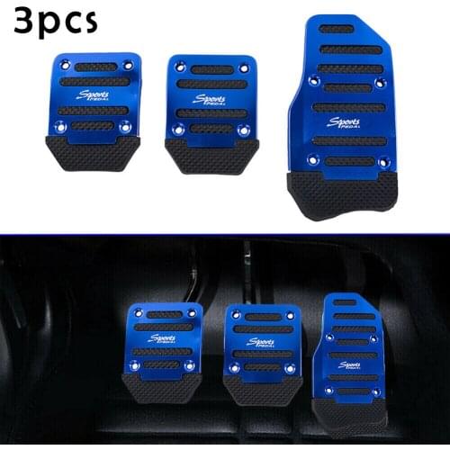 Universal Non-Slip Manual Car Gas Brake Foot Pedal Pad Cover Accelerator BLUE Car Foot Pedal