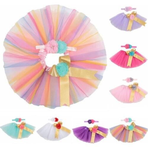 Toddler Newborn Baby Girl Tutu Skirt & Headband Photo Prop Costume Outfit