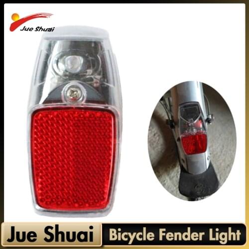 Fender LED Bike Light Mudguard Red Rear Light Road Bike Running Light Cycling Taillight Rear Bicycle Lamp Bicycle Wheel Lighting