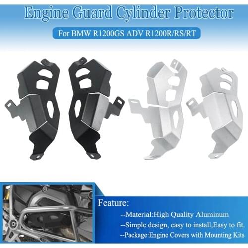 For BMW R1200GS LC R1200R/RS R1200RT R1200 GS RT ADV Adventure 2013-2017 Motorcycle Engine Cylinder Head Guards Cover Protector