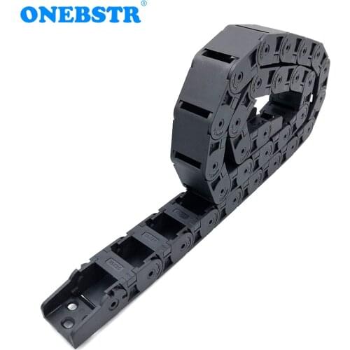 1 Meter 18x25mm Transmission Drag Chain Wire Carrier Cable Towline Semi Closed Open Inside For CNC Machine Tools Freeshipping
