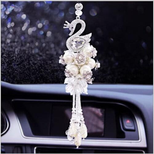 Car pendants High-end swan pendants Crystal Car pendants Crystal ornaments