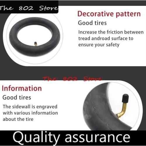 10x2.50 10 Inch Inner Tube With bend valve 45 degrees for Gas Electric Scooter E-bike Balancing Car Parts