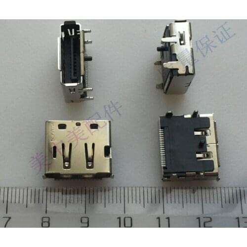 3pcs) New DP HD interface HDMI socket port 20p pin connector chip pin